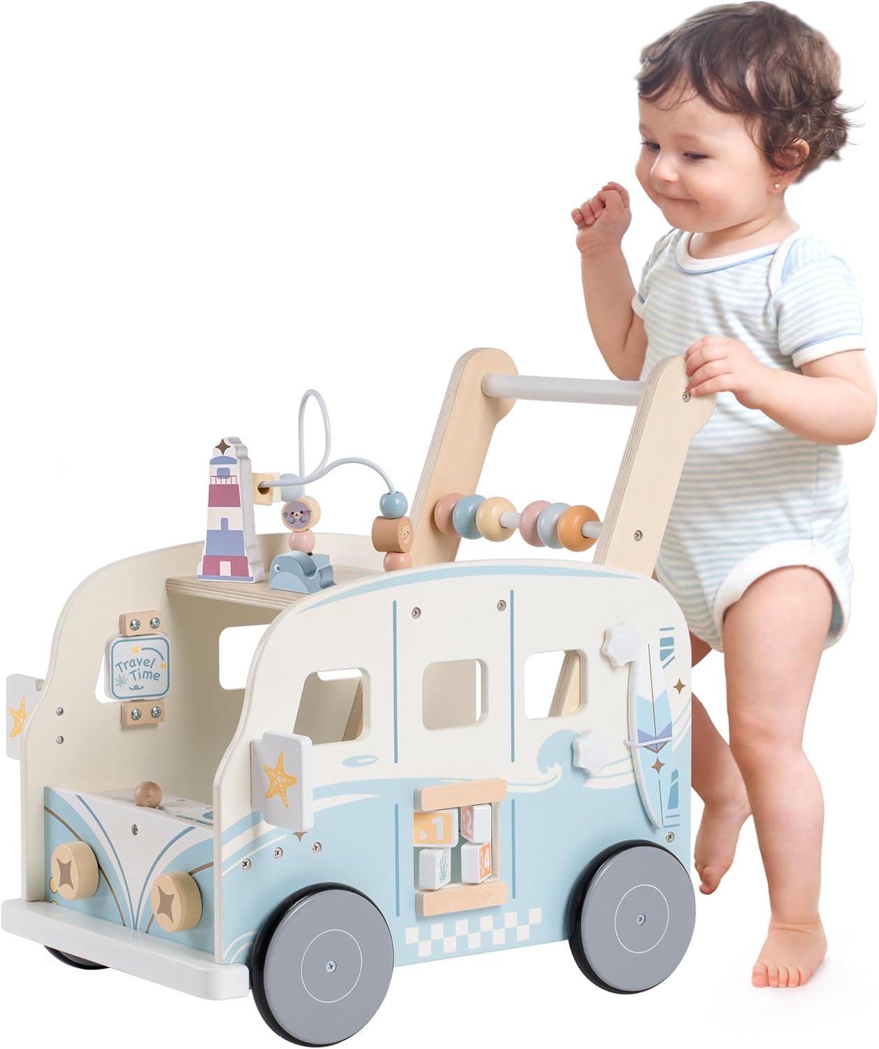 Baby Walker Activity - Robotime Robud Andador de madera para