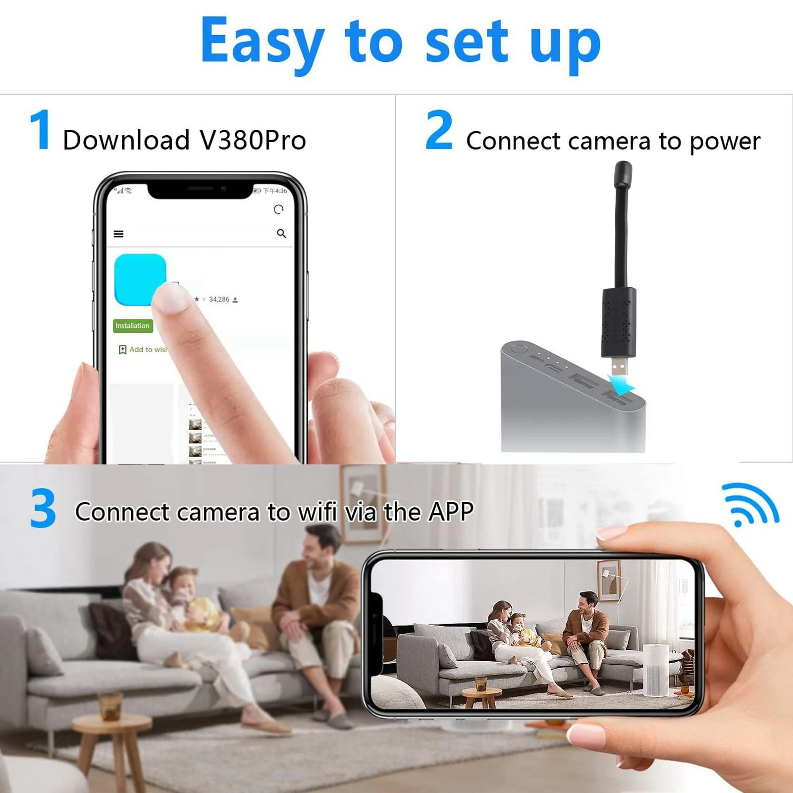 Cámara de seguridad USB WiFi 1 - Baby Products Video reseña y precio