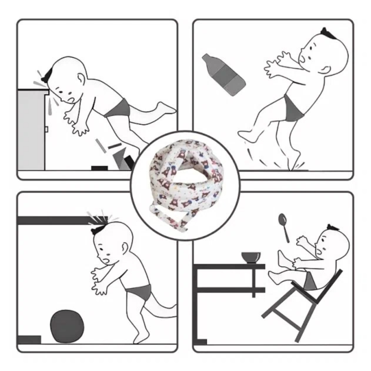Gorro Anticaídas para Bebés, P - Baby Walker Activity reseña y precio