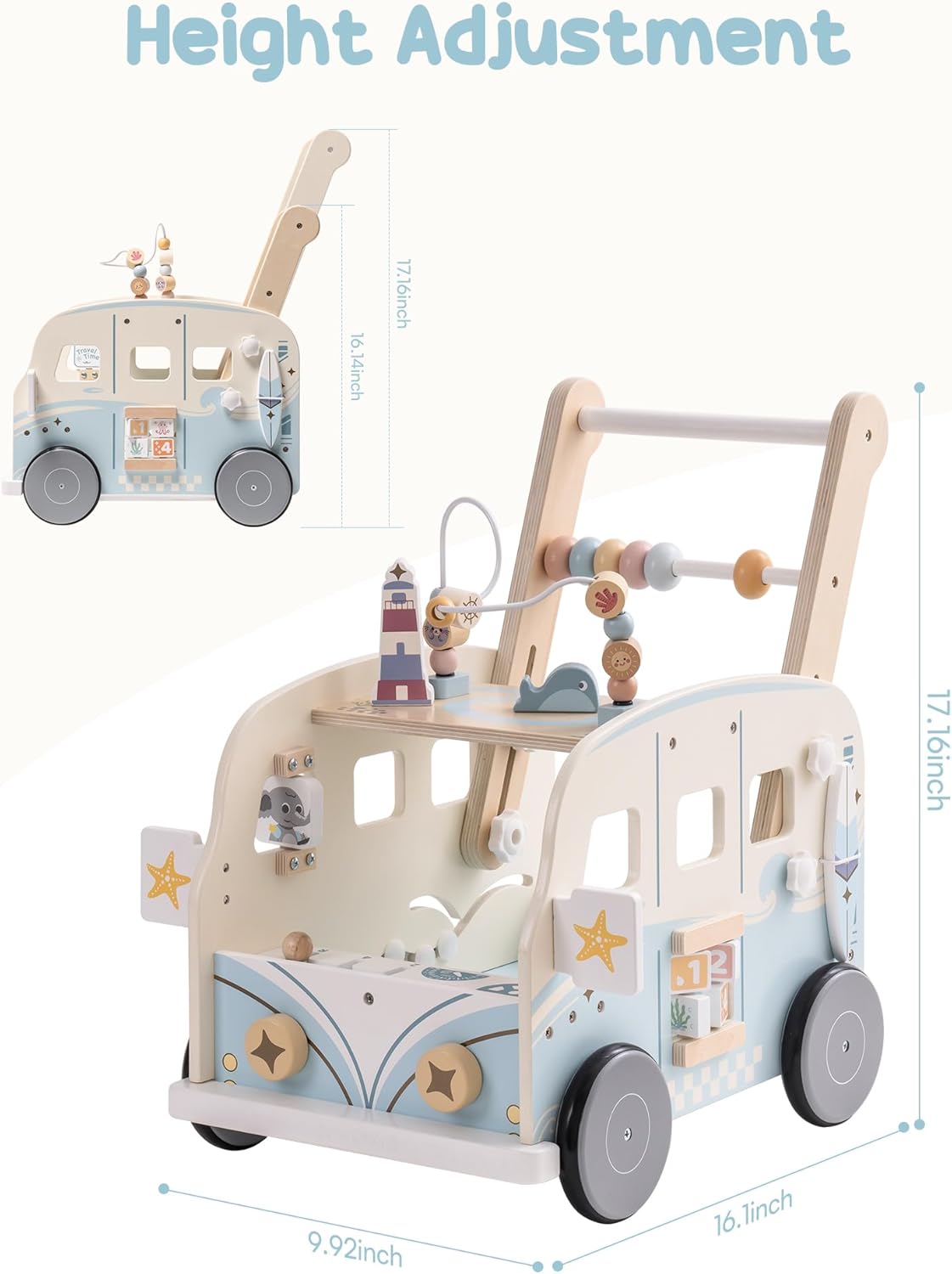 Robotime Robud Andador de made - Baby Walker Activity reseña y precio